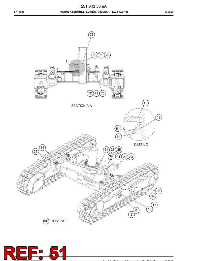 55017226d 550 172 26d Guard - Sandvik Technical Drawing
