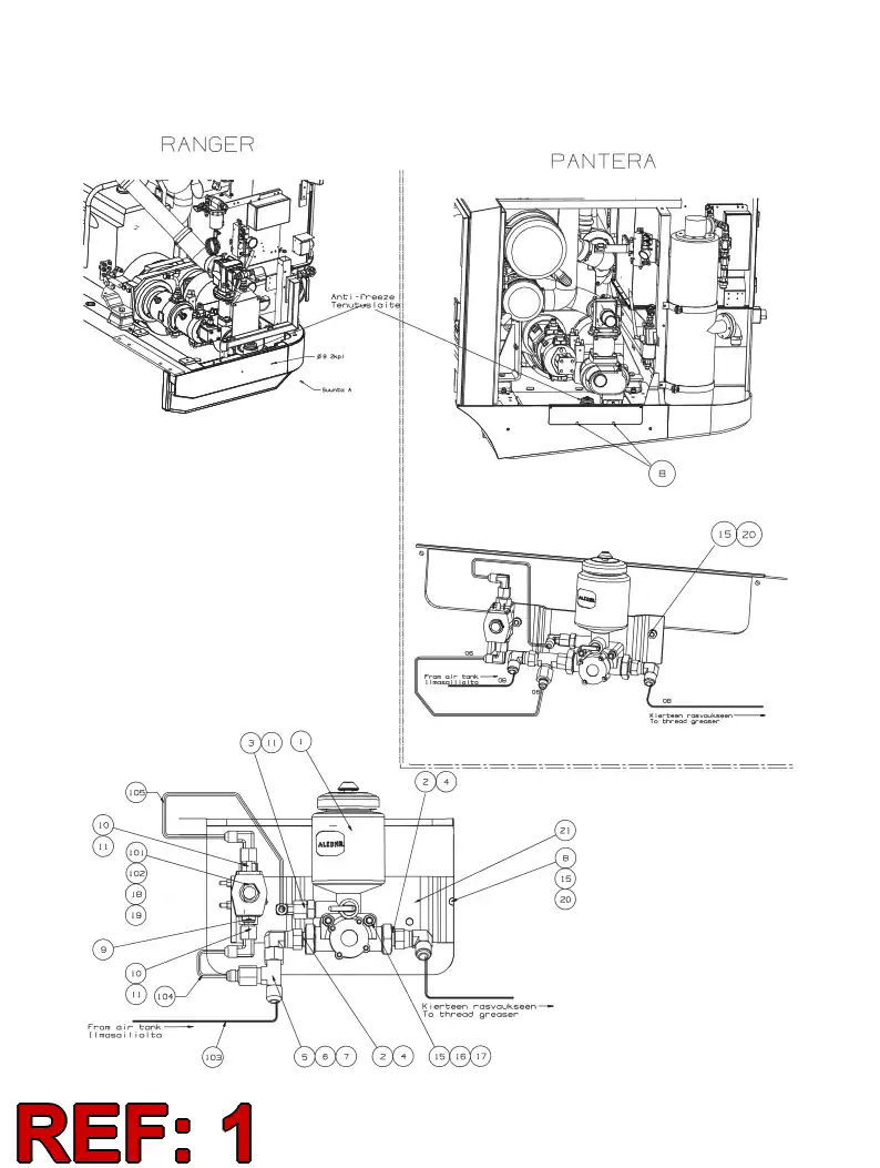 55017253 550 172 53 PUMP UNIT - Sandvik Technical Drawing