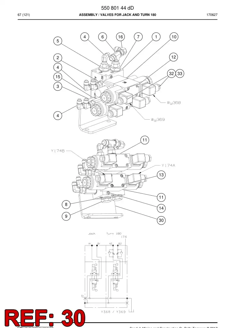 55017510d 550 175 10d Plate, Support - Sandvik Technical Drawing