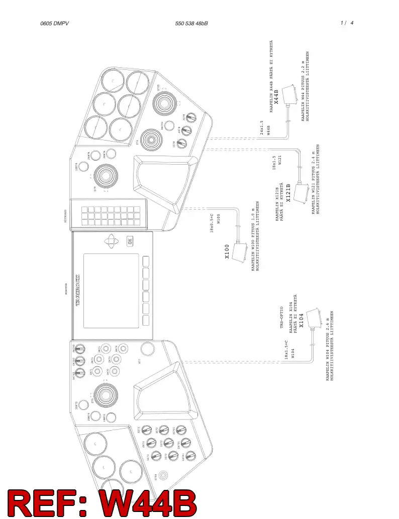 55017551 550 175 51 CABLE ASSEMBLY - Sandvik Technical Drawing