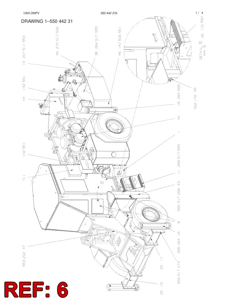 55017657 550 176 57 COOLER ASSEMBLY - Sandvik Technical Drawing