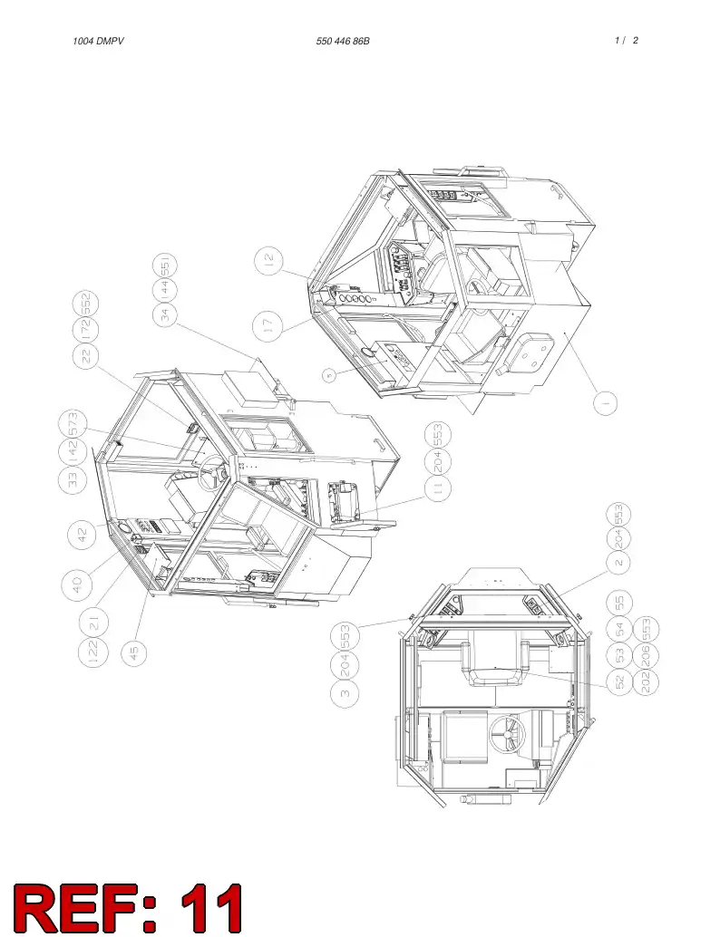 55017731 550 177 31 CABLE ENTRY PLATE - Sandvik Technical Drawing