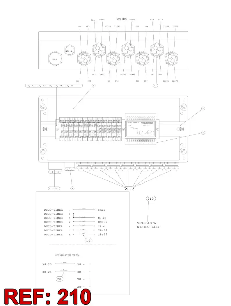 55017747 550 177 47 CABLE LABEL - Sandvik Technical Drawing