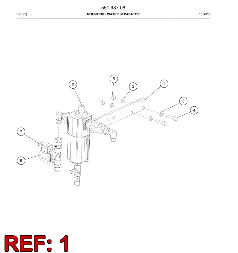 55017819b 550 178 19b Supporting block - Sandvik Technical Drawing