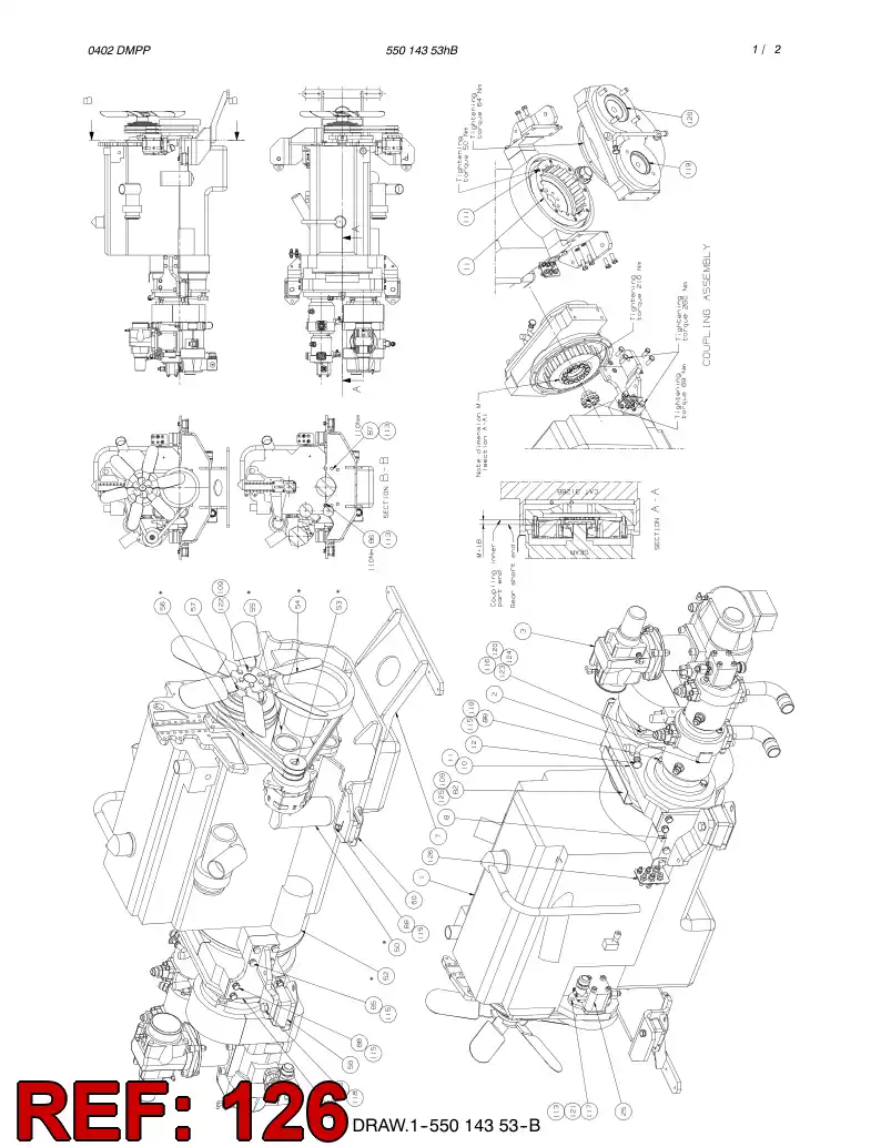 55017850 550 178 50 ASSEMBLY - Sandvik Technical Drawing