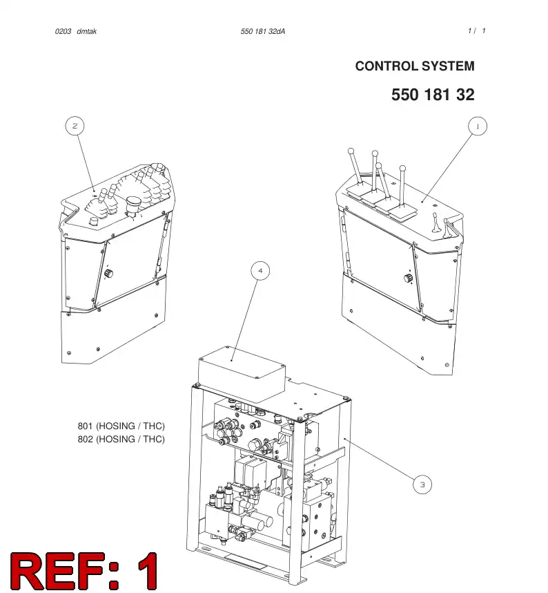 55018069 550 180 69 CONTROL PRING - Sandvik Technical Drawing