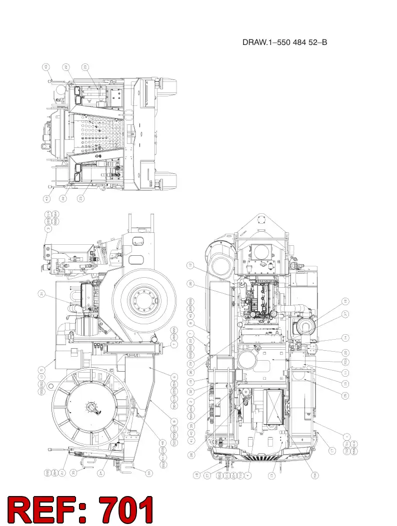 55018110 550 181 10 Power cable - Sandvik Technical Drawing
