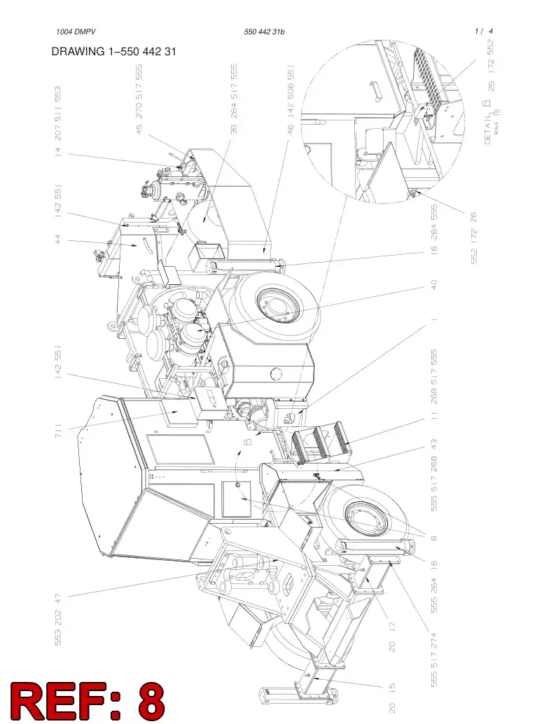 55018132 550 181 32 CONTROL SYSTEM - Sandvik Technical Drawing