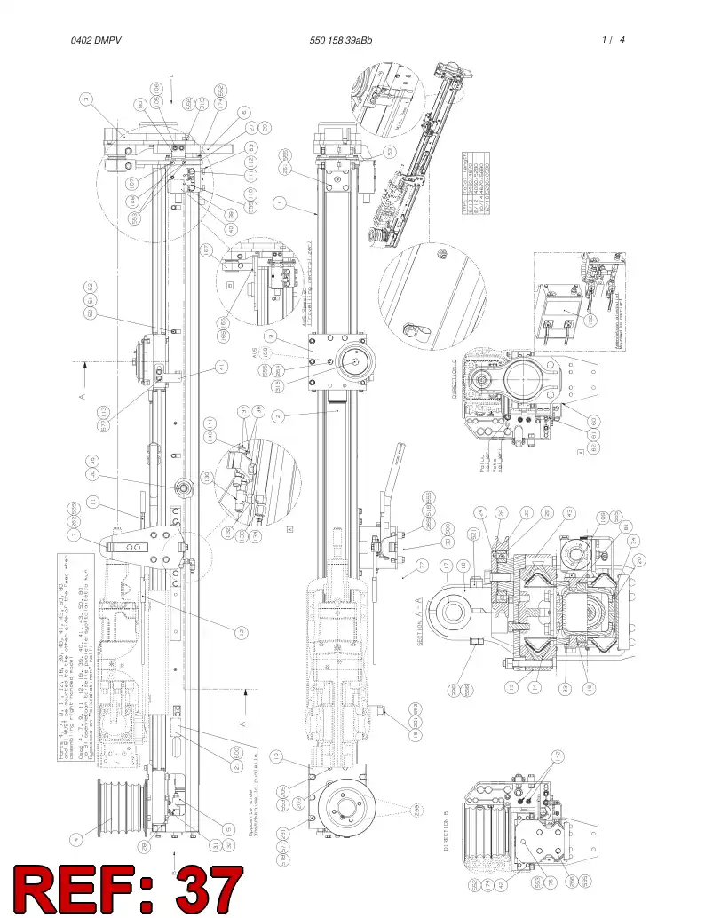 55018202 550 182 02 GUARD - Sandvik Technical Drawing
