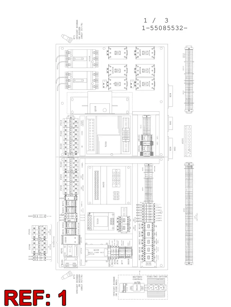 55018349 550 183 49 Motor protective circuit breaker - Sandvik Technical Drawing