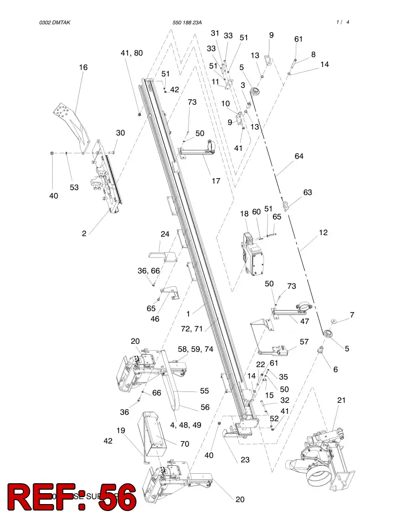 55018352 550 183 52 SPRING - Sandvik Technical Drawing