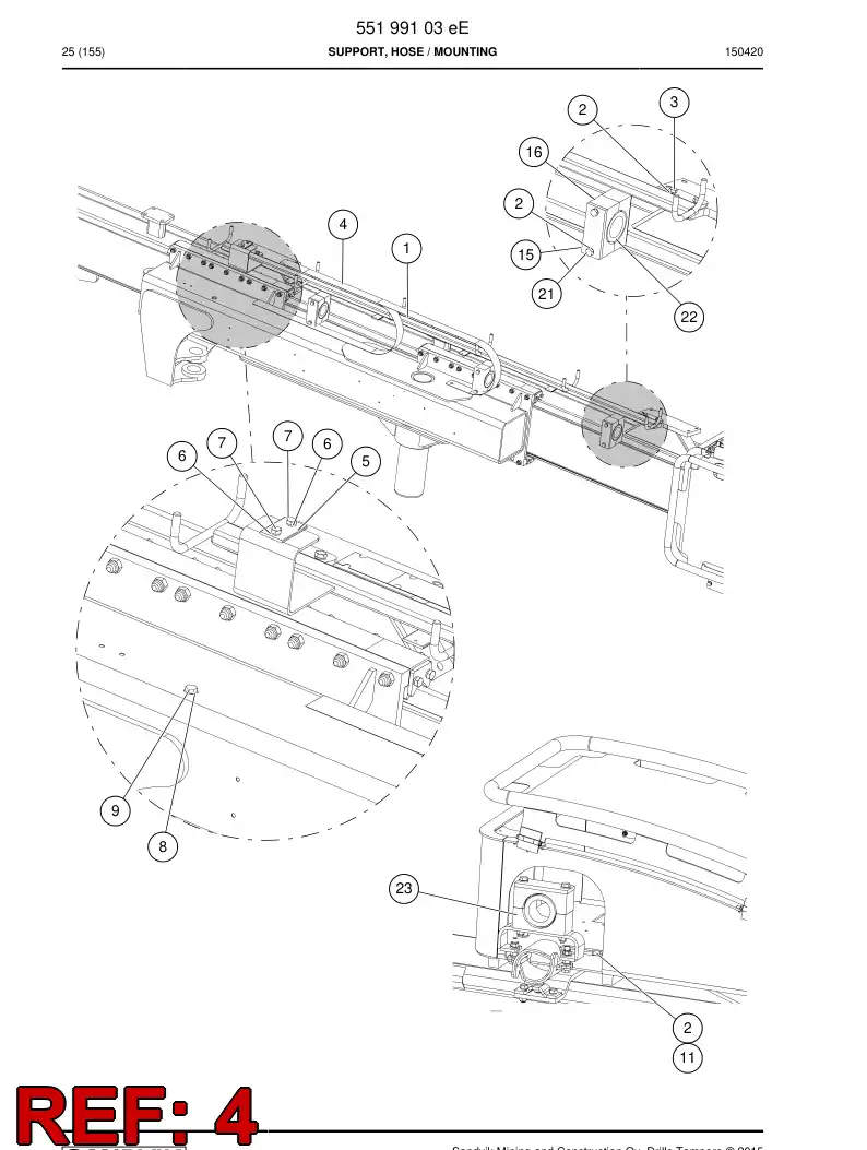 55018352b 550 183 52b Spring - Sandvik Technical Drawing