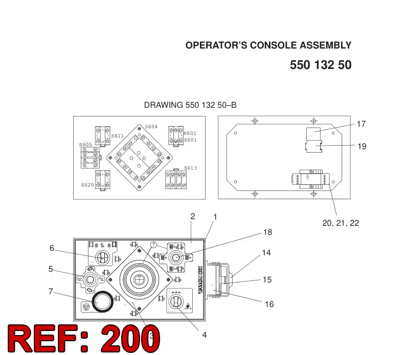 55018364 550 183 64 CABLE LABEL - Sandvik Technical Drawing