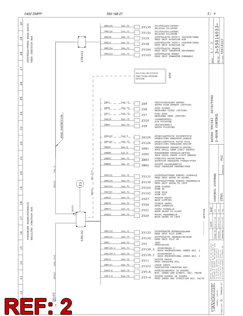 55018382 550 183 82 PROGRAMMED ELECTRONIC ASSEMBLY - Sandvik Technical Drawing