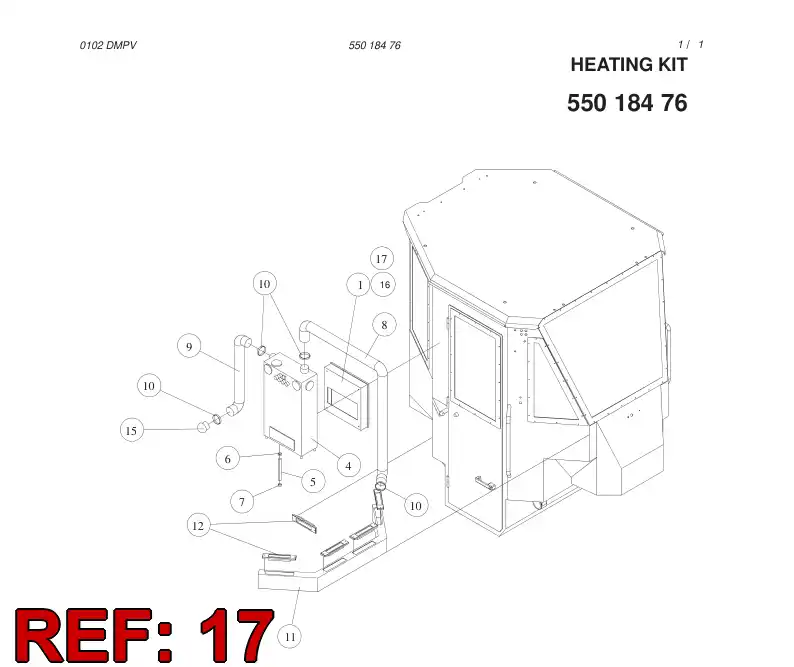 55018479 550 184 79 FILTER - Sandvik Technical Drawing