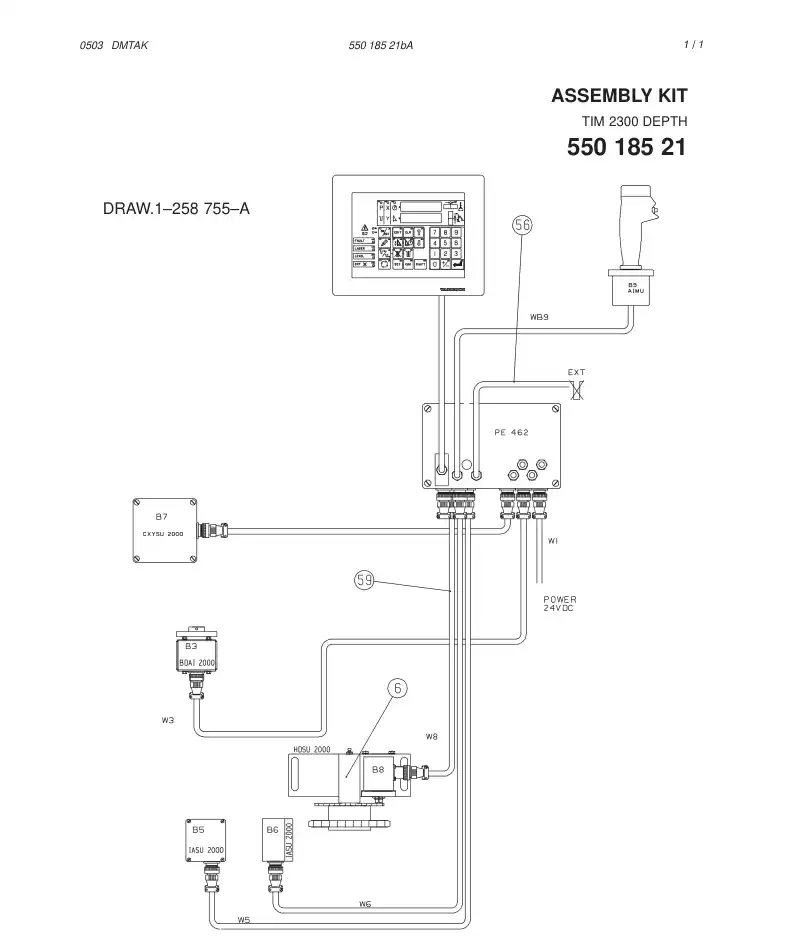 55018521c 550 185 21c ASSEMBLY KIT - Sandvik Technical Drawing