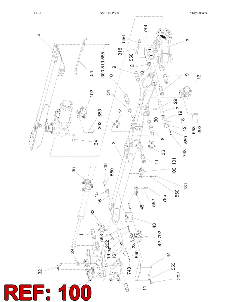 55018660 550 186 60 VALVE ASSEMBLY - Sandvik Technical Drawing