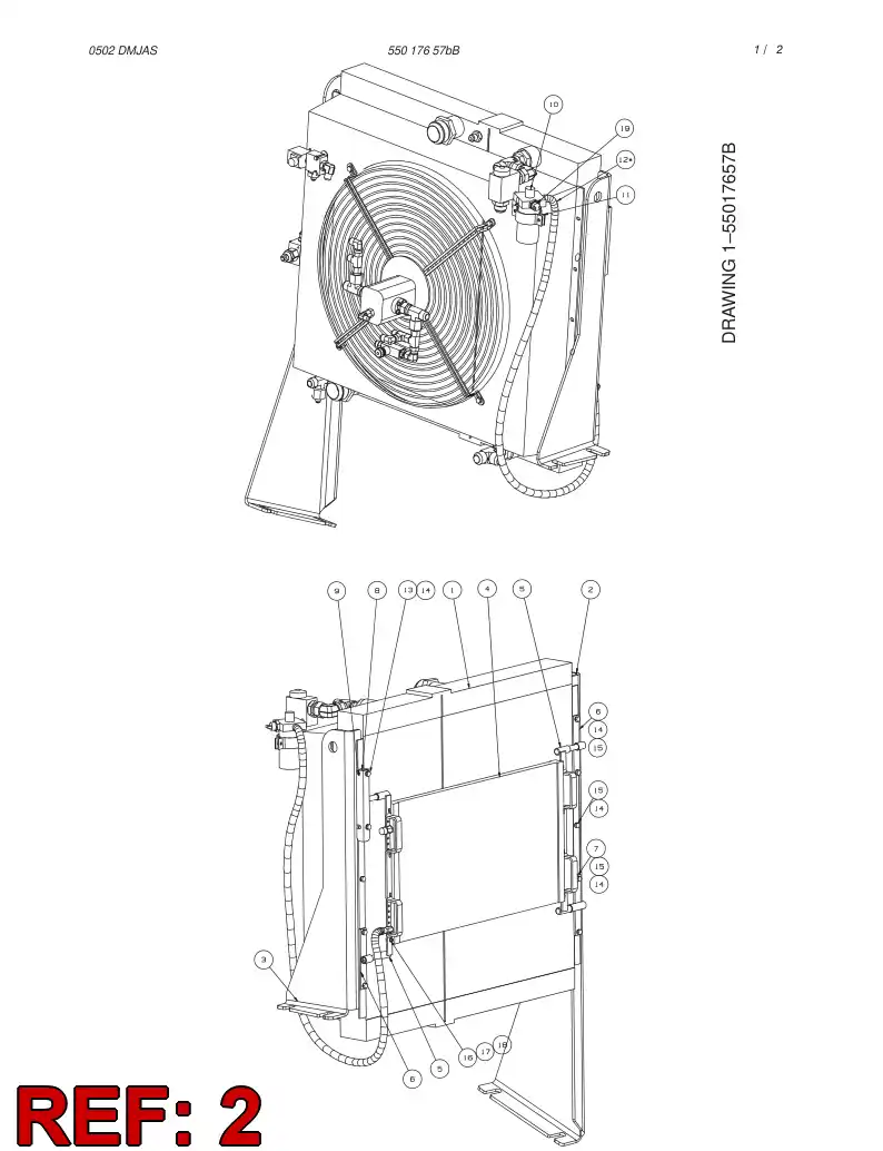 55018675 550 186 75 SUPPORTING BLOCK - Sandvik Technical Drawing