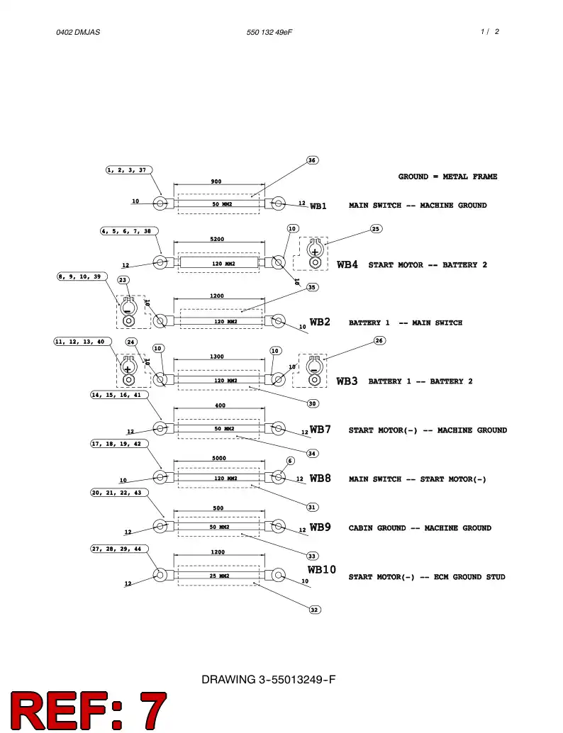 55018712 550 187 12 CONNECTOR PART - Sandvik Technical Drawing