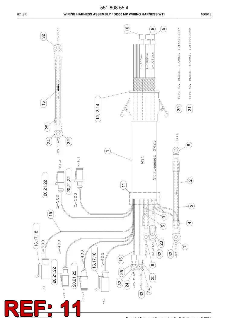 55018730a 550 187 30a Shrink Wrap - Sandvik Technical Drawing