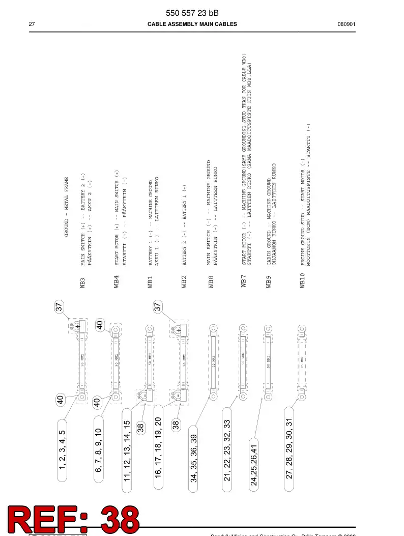 55018734a 550 187 34a Guard - Sandvik Technical Drawing