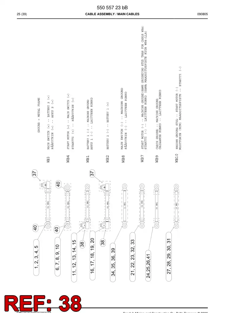 55018734b 550 187 34b Guard - Sandvik Technical Drawing
