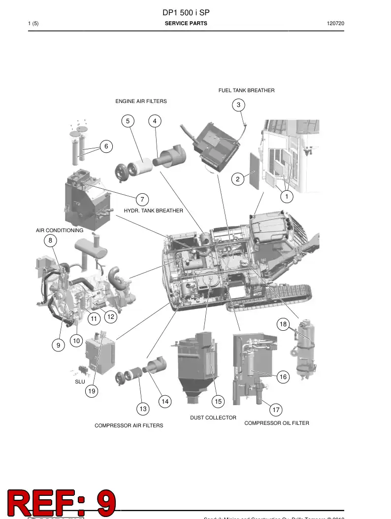 55018753a 550 187 53a V-belt - Sandvik Technical Drawing