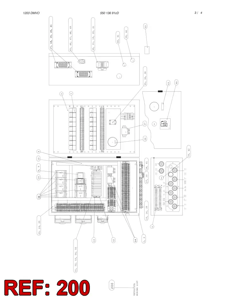 55018826 550 188 26 WIRING INSTRUCTION - Sandvik Technical Drawing