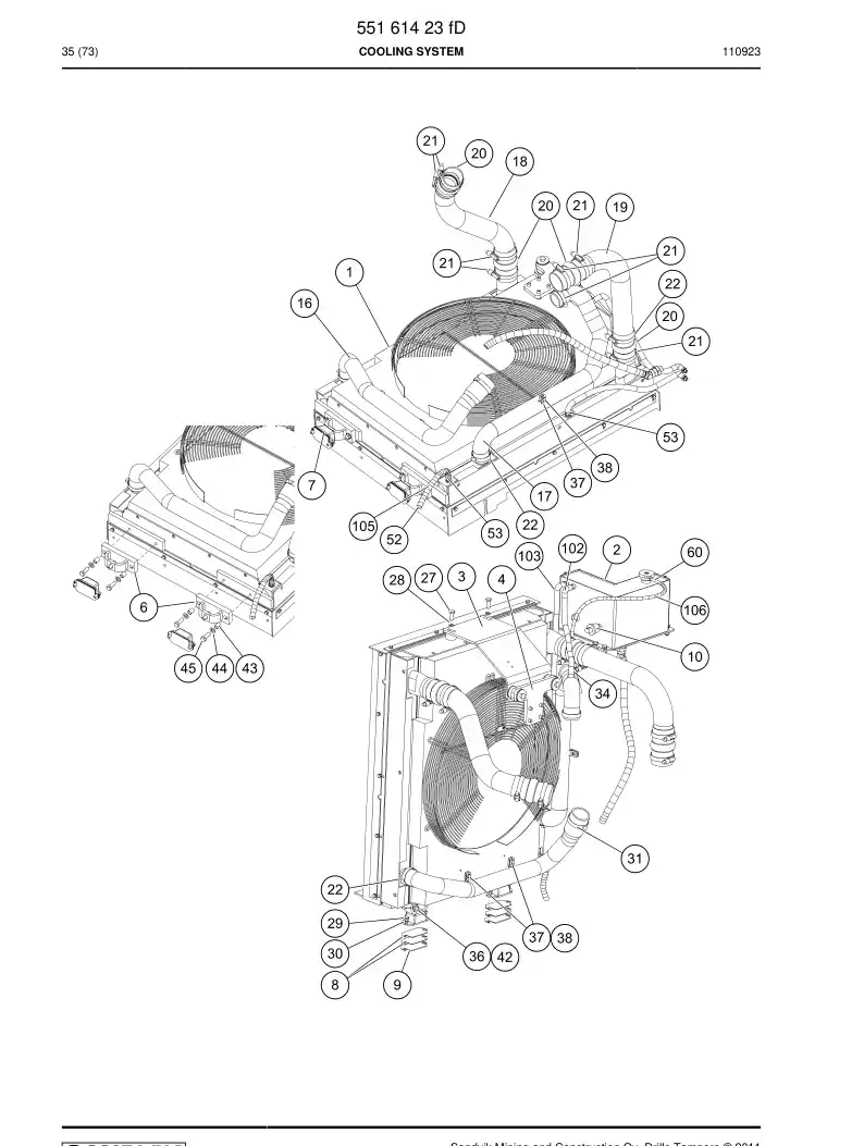 55018882a 550 188 82a Sensor - Sandvik Technical Drawing