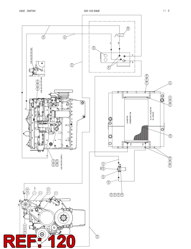 55018924 550 189 24 Hose Assembly, Refrigeration - Sandvik Technical Drawing