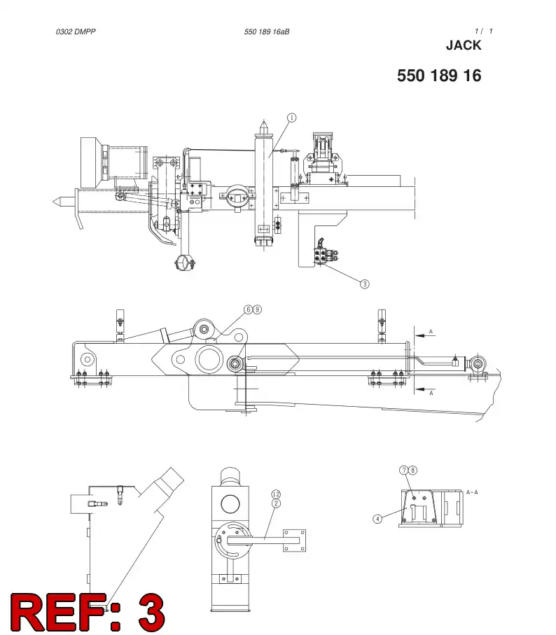 55018933 550 189 33 HOSING - Sandvik Technical Drawing