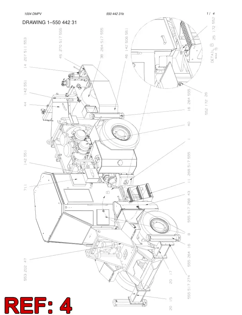 55019008 550 190 08 POWER PACK ASSEMBLY - Sandvik Technical Drawing