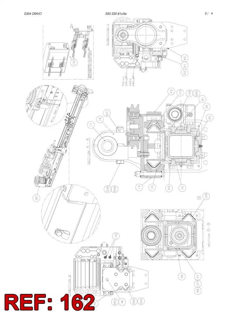 55019081 550 190 81 SPACER - Sandvik Technical Drawing