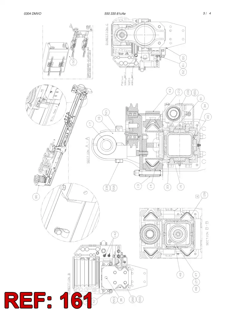55019082 550 190 82 SPACER - Sandvik Technical Drawing