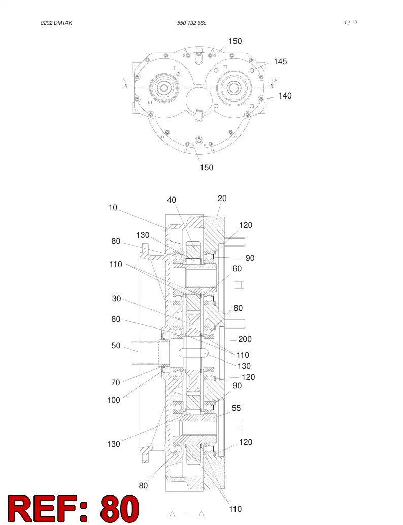 55019118 550 191 18 Bearing, Ball, Deep Groove - Sandvik Technical Drawing
