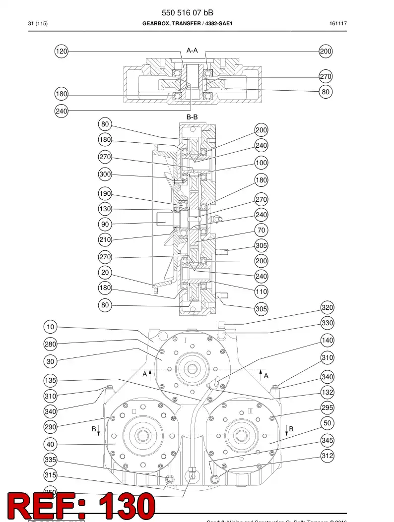 55019131a 550 191 31a Shaft, Hollow - Sandvik Technical Drawing