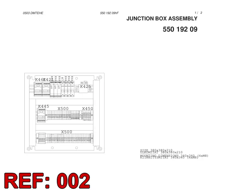 55019138 550 191 38 DIMENSIONING DRAWING - Sandvik Technical Drawing