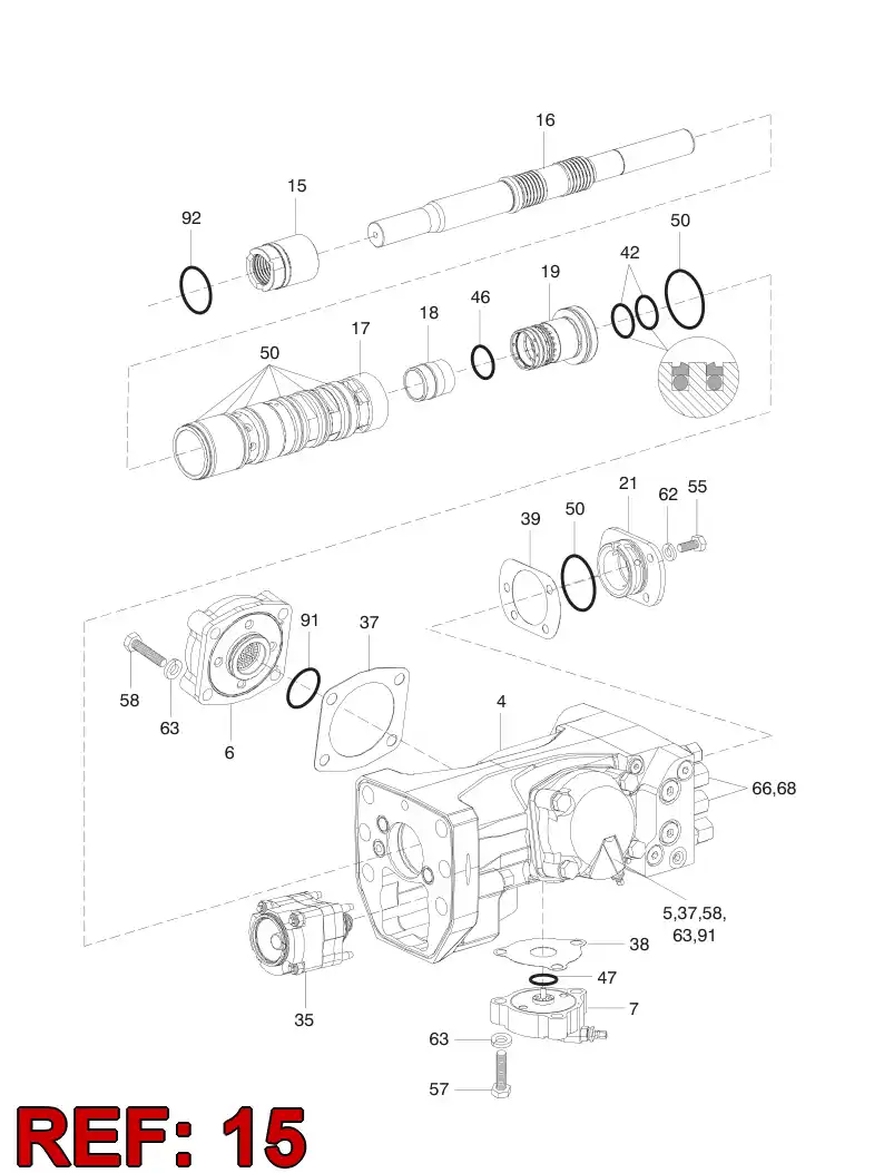55019177 550 191 77 BEARING BUSHING - Sandvik Technical Drawing