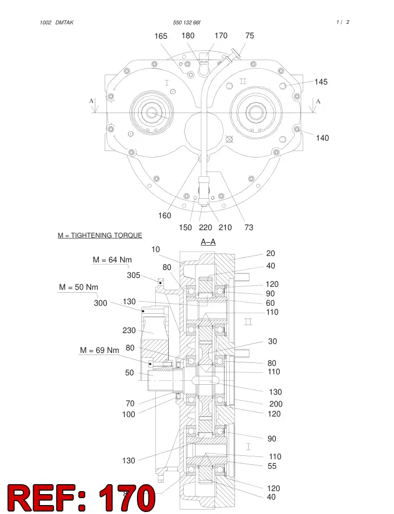 55019189 550 191 89 BREATHER - Sandvik Technical Drawing