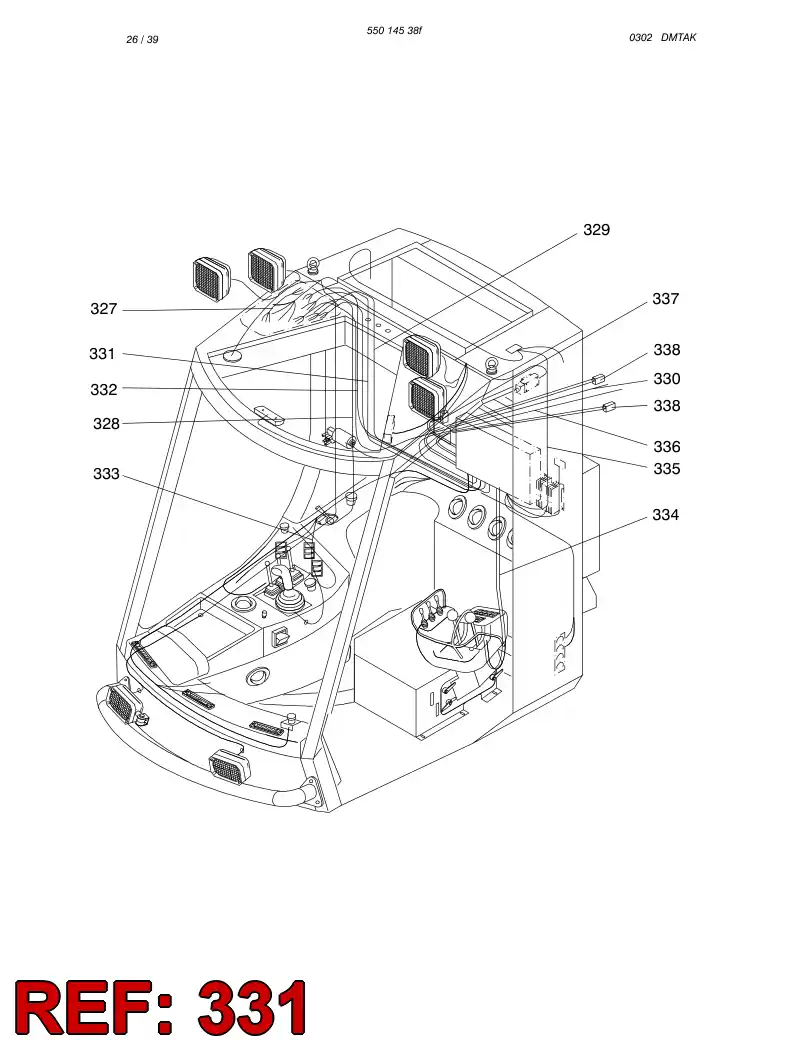 55019288 550 192 88 WIRING HARNESS ASSEMBLY - Sandvik Technical Drawing