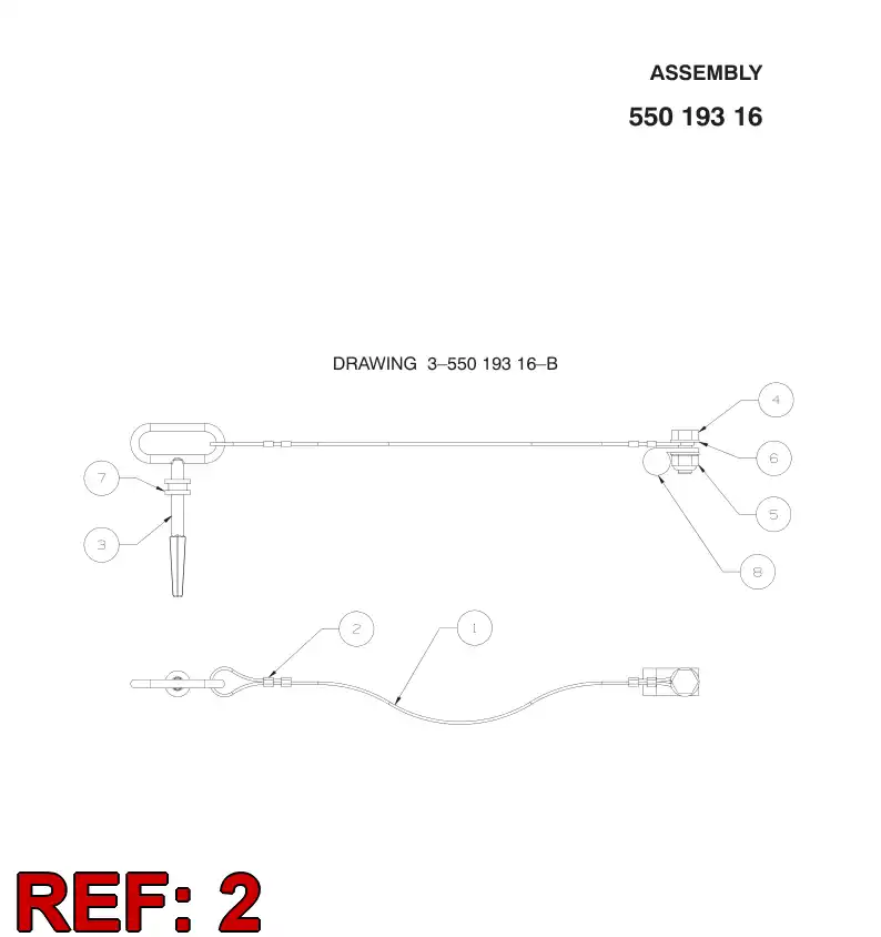 55019299 550 192 99 PRESSURE LOCK - Sandvik Technical Drawing