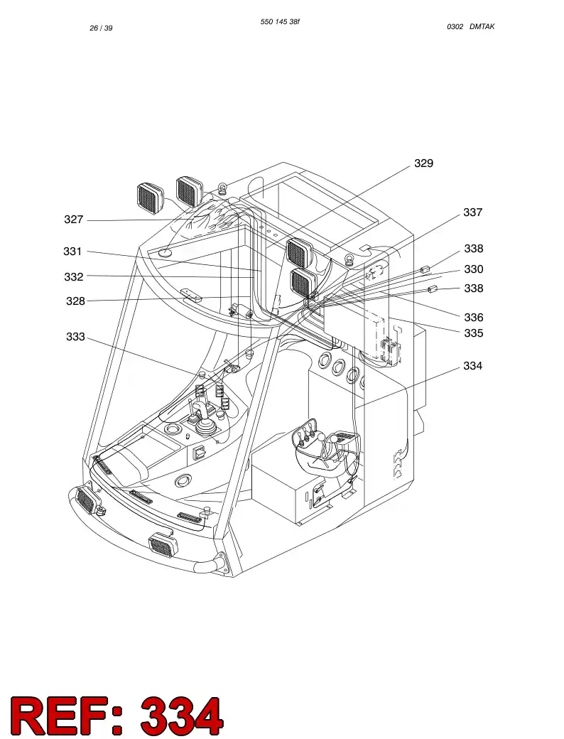 55019322 550 193 22 WIRING HARNESS ASSEMBLY - Sandvik Technical Drawing