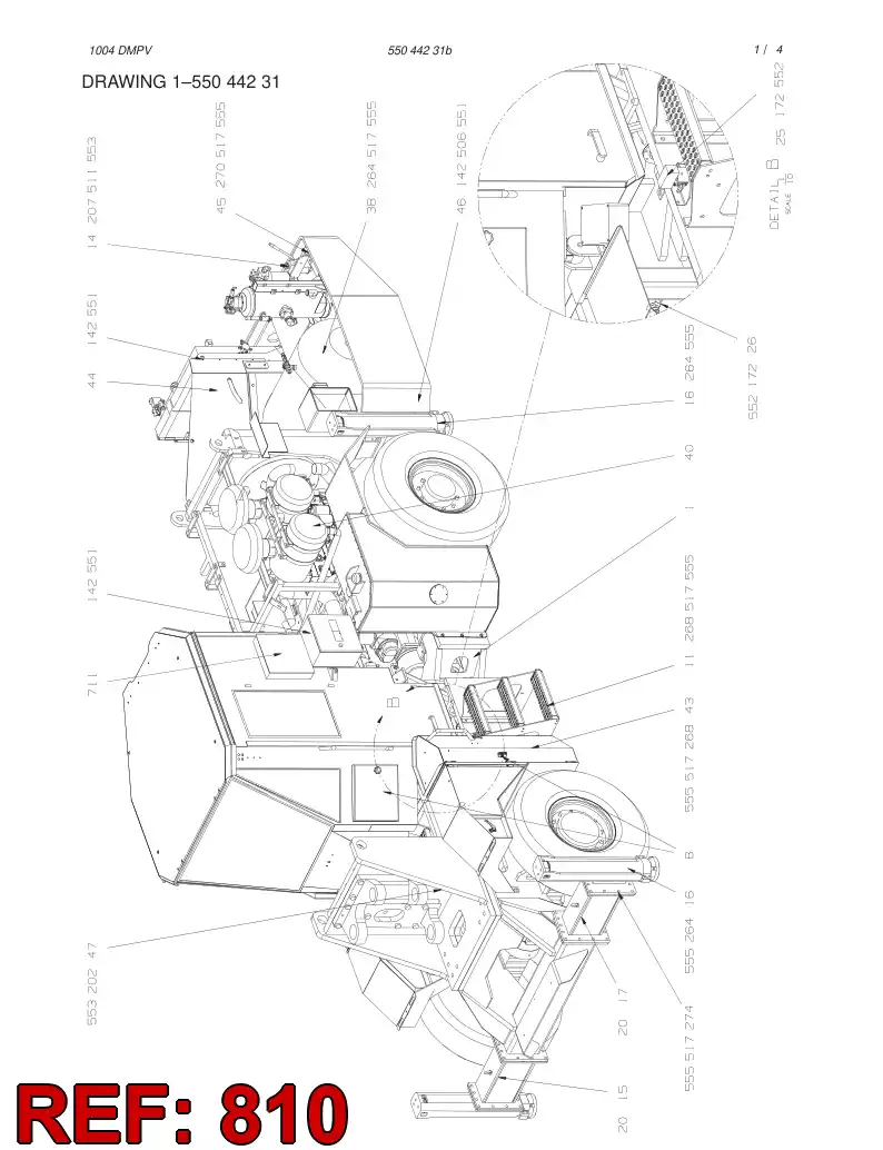 55019329 550 193 29 WATER / AIR CIRCUIT - Sandvik Technical Drawing
