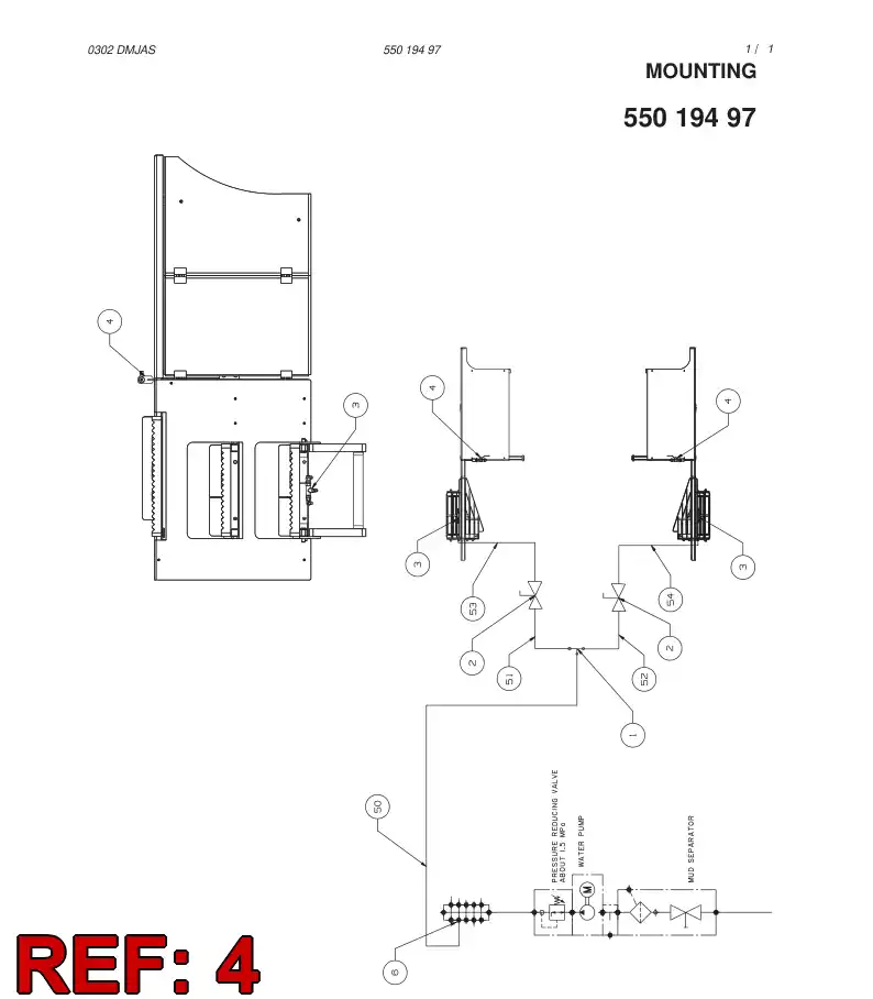 55019501 550 195 01 ASSEMBLY - Sandvik Technical Drawing