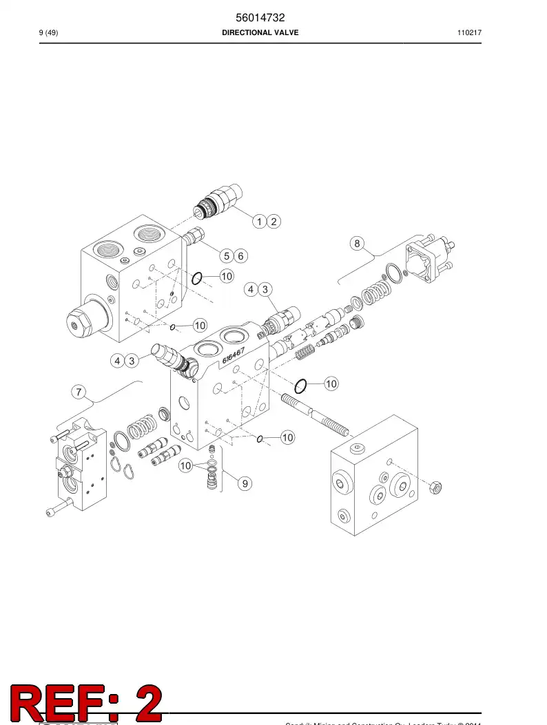 55019505 550 195 05 Seal kit - Sandvik Technical Drawing