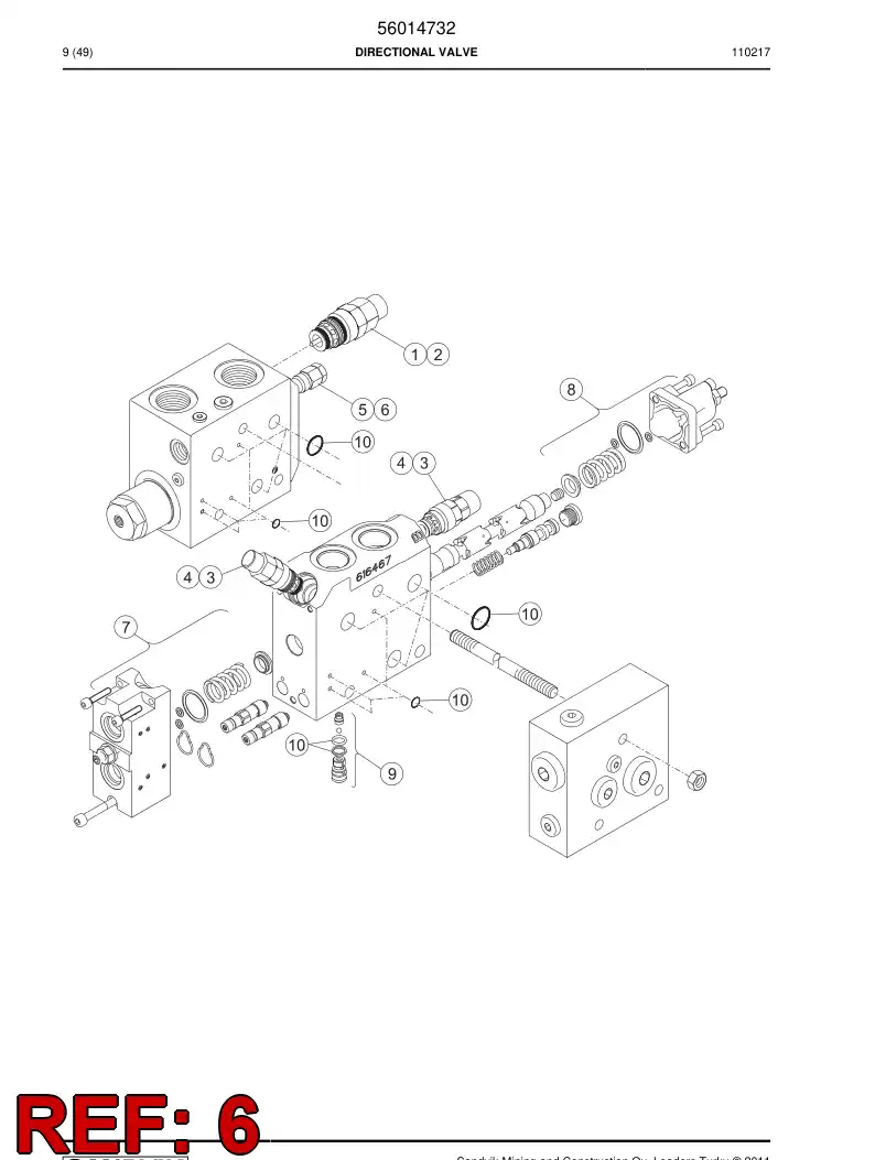 55019507 550 195 07 Seal kit - Sandvik Technical Drawing