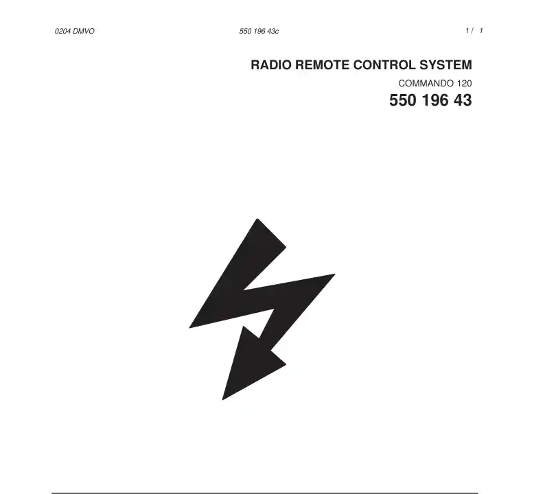 55019643c 550 196 43c RADIO REMOTE CONTROL SYSTEM - Sandvik Technical Drawing
