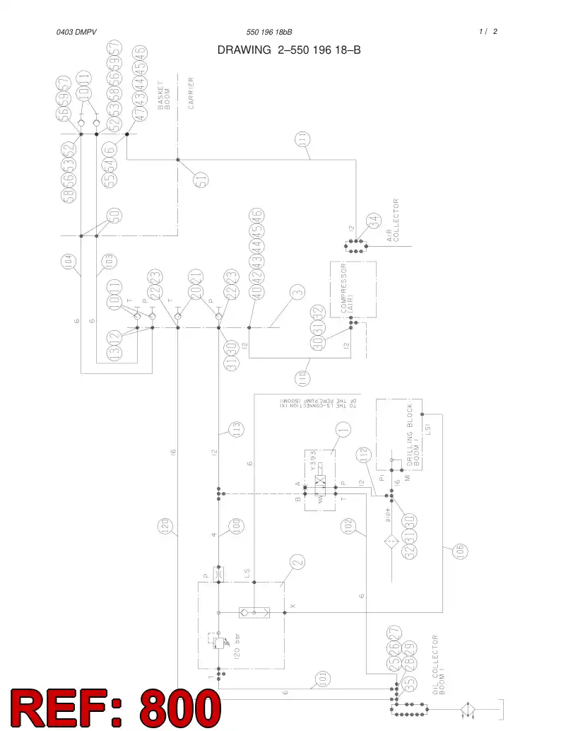 55019710 550 197 10 HOSING - Sandvik Technical Drawing