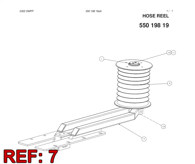 55019718 550 197 18 FRAME - Sandvik Technical Drawing