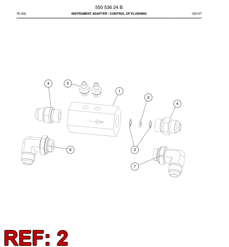55019770a 550 197 70a Orifice - Sandvik Technical Drawing